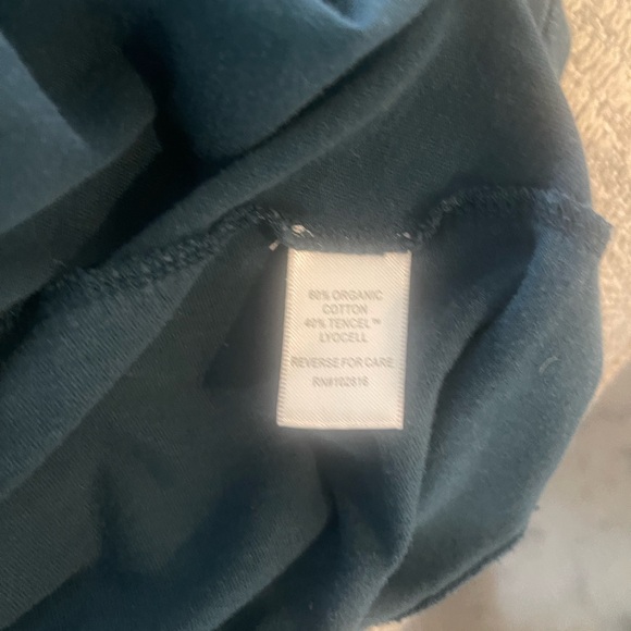 Garnet Hill Organic Cotton Solid Teal Maxi Dress- Sz M - Picture 5 of 5